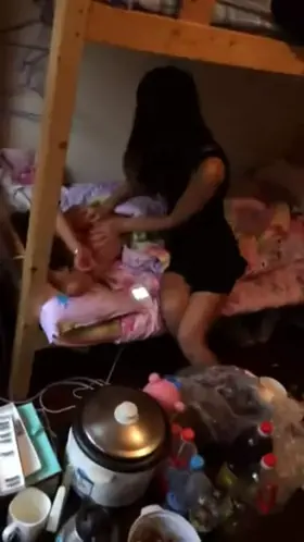 Asian Students Fooling Around