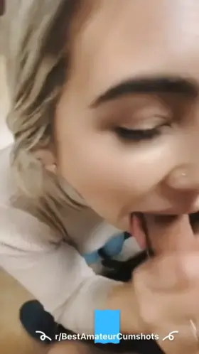 Petite Secretary Blows Her Boss & Swallows His Load!