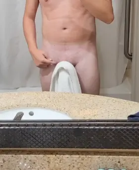 You walk into the bathroom and I do this what are you doing?😏