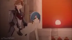 Tartaglia and Xingqiu from Genshin Impact