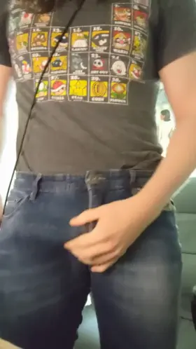 It's bulging out of my pants