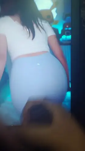 Cum tribute to poki's fat ass