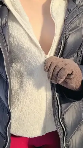 Titties out on the trails!