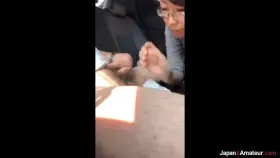 Amateur Japanese Lady Sucking Dick In A Car