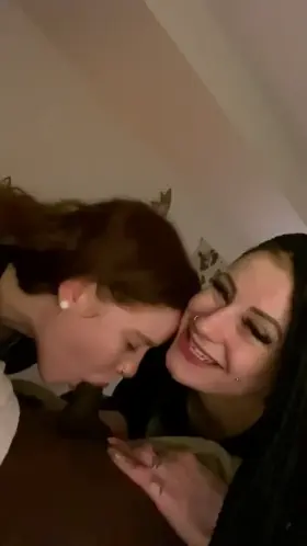 Snowbunny helping her friend go black