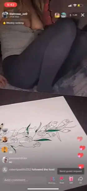 Lilah Rose multiple flashes on TikTok