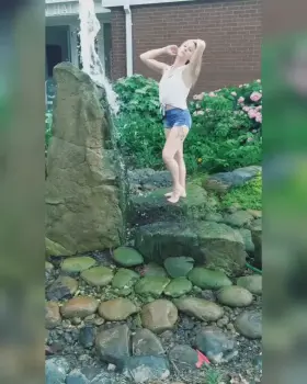 Naughty Naughty public flashing. Right outside of Town Hall too!!!