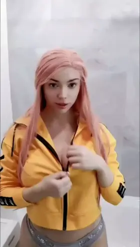 girl plays with her pussy