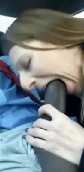 Sexy Mature Woman Sucking BBC In Car