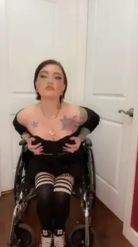 Any love for a emo girl in a wheelchair 😉