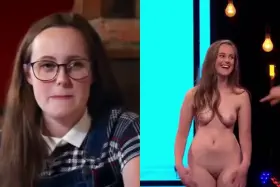 Cute nerd Jasmine Dominey