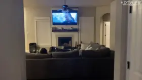 We had company over last night..here is a little footage of what transpired