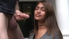Oh sheeeet! She didnt expect so much cum!