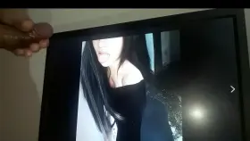 Spraying A Big Butt In Tight Leggings