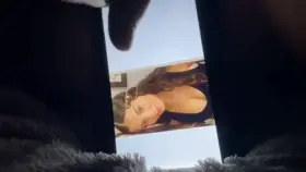 Gigantic ball draining load for my crush Sara. [OC]