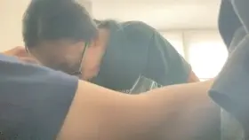 Gobbling down his dick for fun 🤓