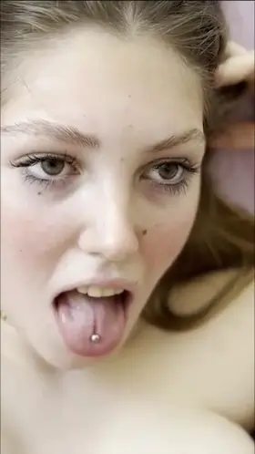 Pretty Girl Swallowing Cum