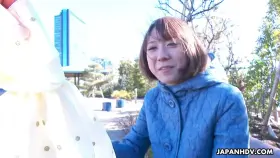 Elina Takigawa models her new lingerie for her lover on Valentine's Day