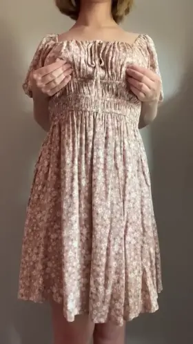 New dress comes with easy access ;) [reveal]