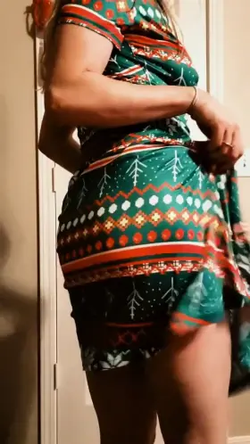 Want to unwrap what's under the Christmas dress?