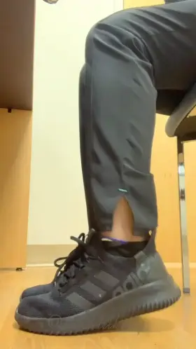 Would you take off my sneakers for me?