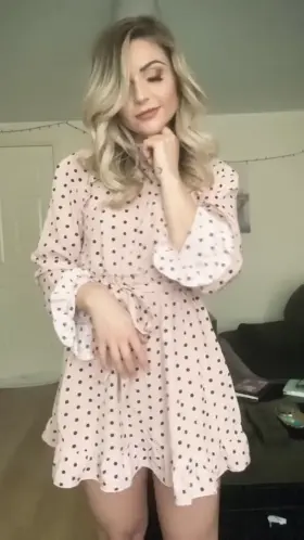 Polka dot princess, I hope you like my favourite underwear.. NONE! 🤗💓