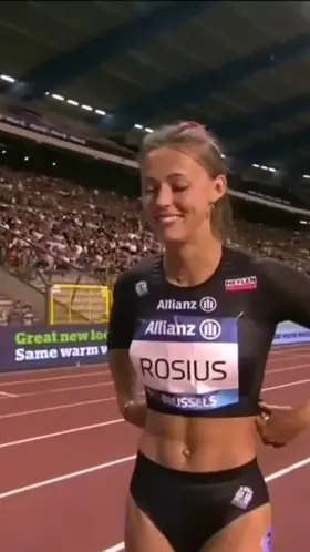 Belgian sprinter Rani Rosius [gif]
