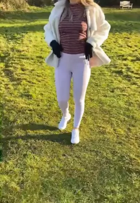 Flashing my tits in the park!