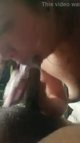 The sloppiest blowjob slut you'd ever see! Damn!