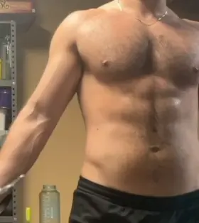 Nice and sweaty after a workout