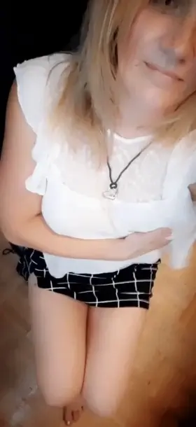 Take a peek up my skirt