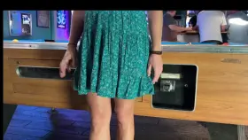 Dared to take my panties off in the bar.