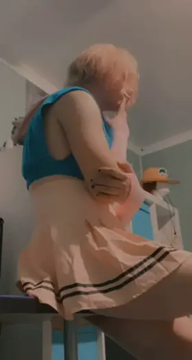 sitting on my new desk🥰💖