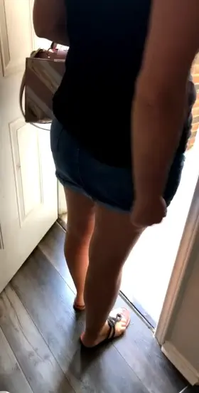 Headed out for her date and a drink