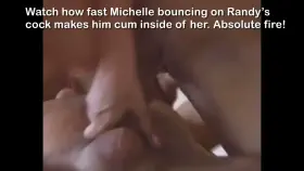 Michelle tells a legend to “cum inside me” @0.12 and does he ever! The audio is intense and erotic!