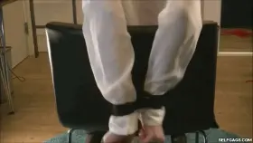 Blonde School Girl Bound And Gagged