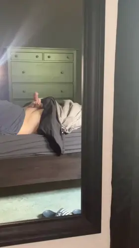 Fat morning wood this morning, need someone to suck my balls and cock