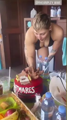 Rhea and Raquel hanging out in bikinis