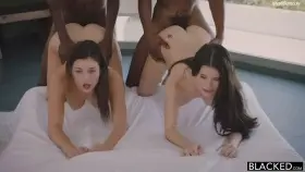 Leah and lana take a BBC each