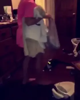 When you ask her to flash your friends