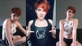 Teenage tomboy gets gangbanged