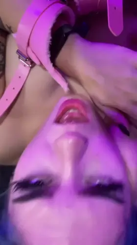 She loves fingers in her mouth when she’s pounded