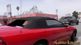 Busty Glory Hole Sweetheart Drains Cock