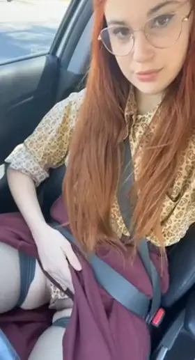 I’m out in your driveway and I’m not wearing panties. Come outside and breed me.