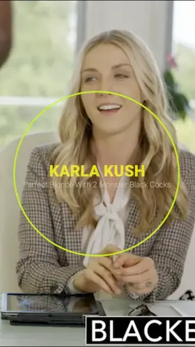 Karla Kush - Threesome with 2 big cocks
