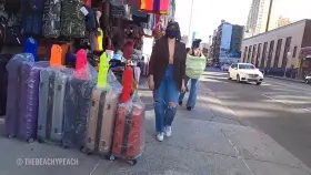 It was a little breezy in the city.. the wind kept blowing my blazer open