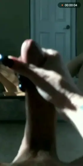 Mia Isabella strokes that magnificent Cock of hers to completion