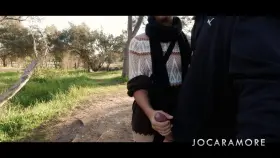 Handjob near a small river we found 😏