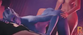 Futa Femshep fucking Liara (Realium) [Mass Effect]