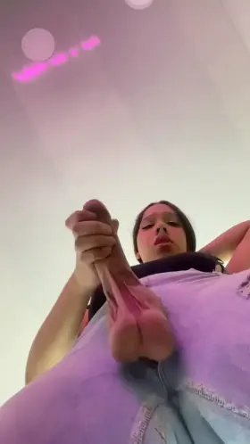 Omg I would love to be under her and watch those balls bounce